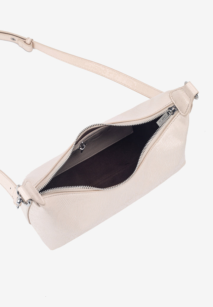 HVISK POLLY SHELL STRUCTURE Shoulder Bag 486 Oat White