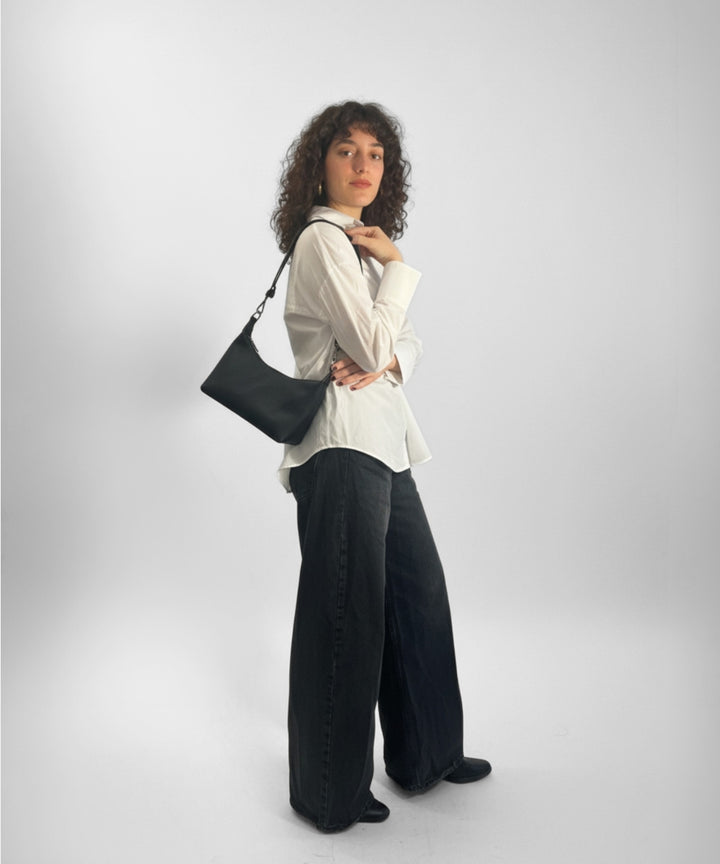 HVISK POLLY SOFT STRUCTURE Shoulder Bag 009 Black