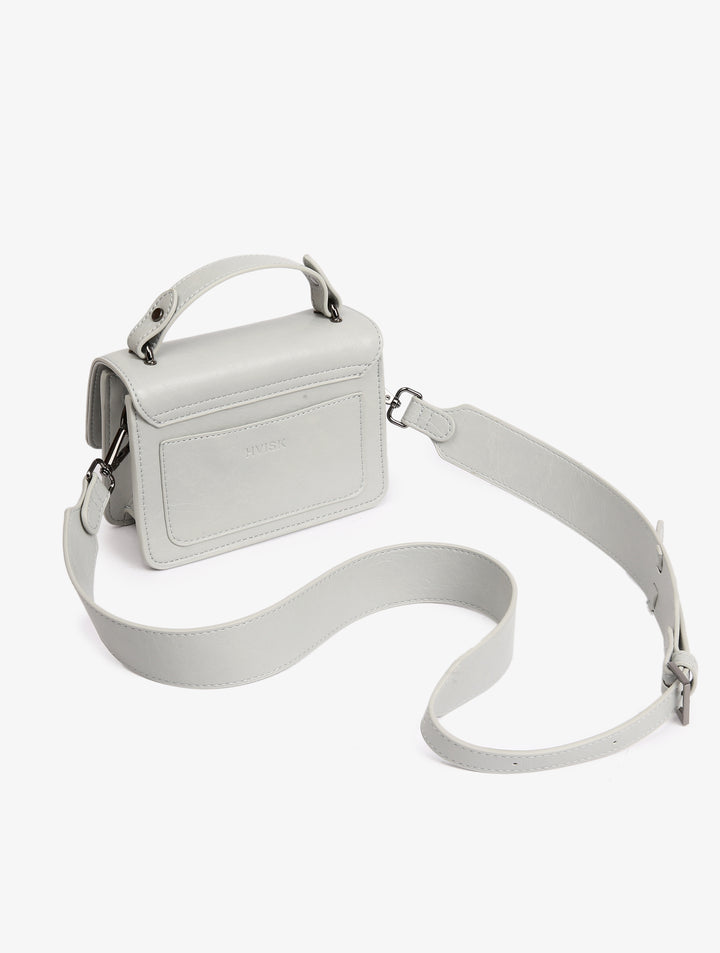 HVISK RENEI GLOSSY STRUCTURE Crossbody 477 Grey Aura