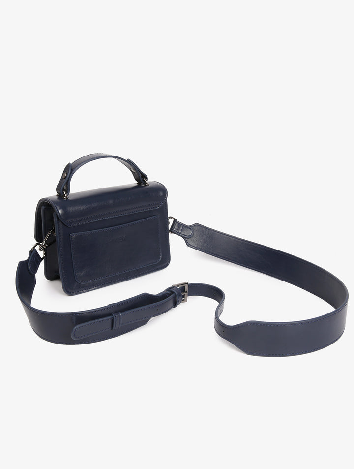 HVISK RENEI GLOSSY STRUCTURE Crossbody 480 Eclipse Blue