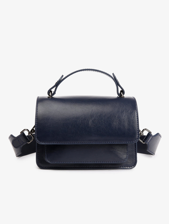 HVISK RENEI GLOSSY STRUCTURE Crossbody 480 Eclipse Blue