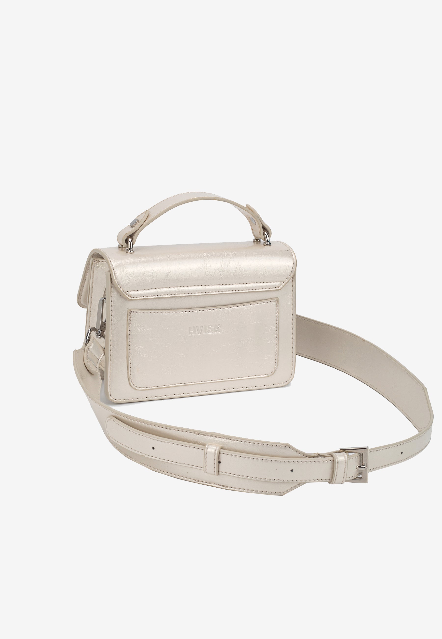 HVISK RENEI SHINY STRUCTURE Crossbody 491 Pearl