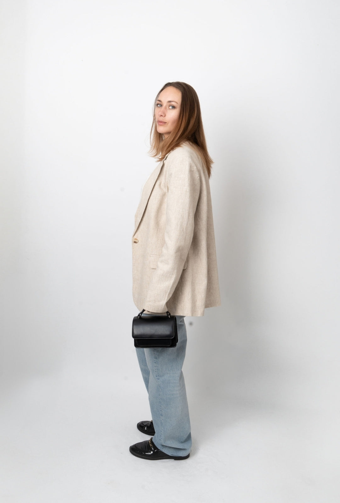 HVISK RENEI SOFT STRUCTURE Crossbody 009 Black