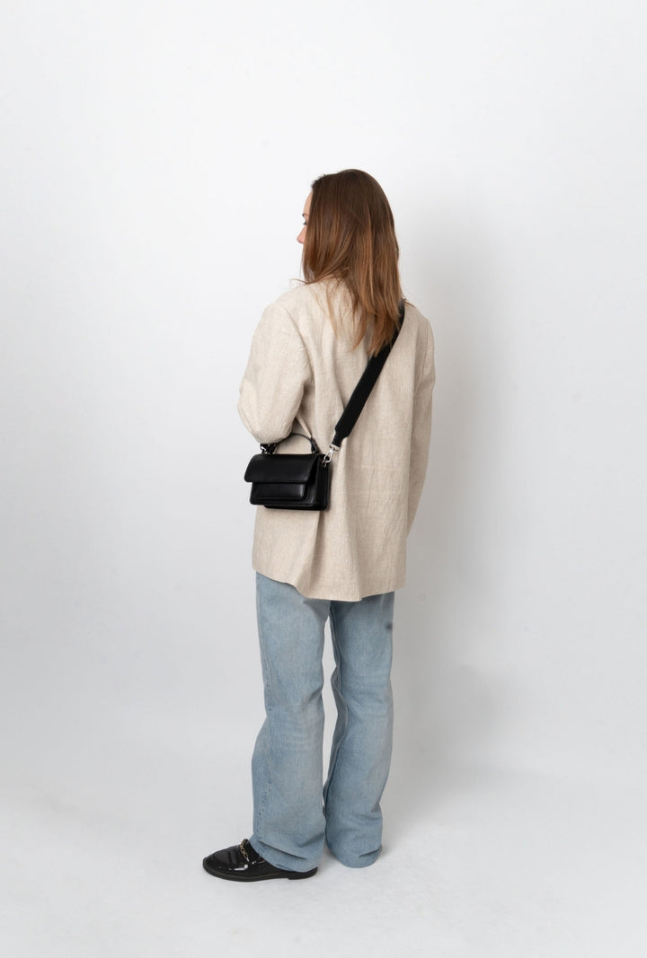 HVISK RENEI SOFT STRUCTURE Crossbody 009 Black