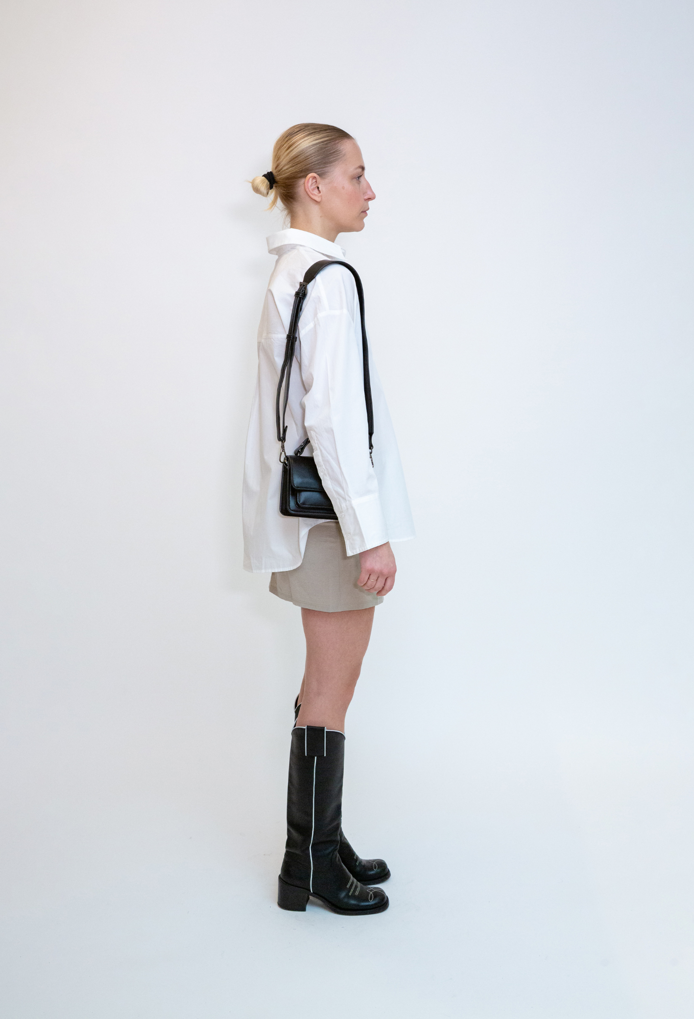 HVISK RENEI SOFT STRUCTURE Crossbody 009 Black