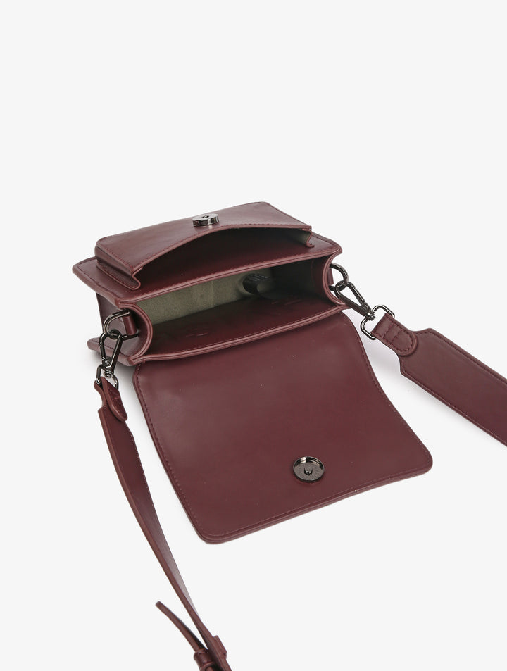 HVISK RENEI SOFT STRUCTURE Crossbody 475 Midnight Plum