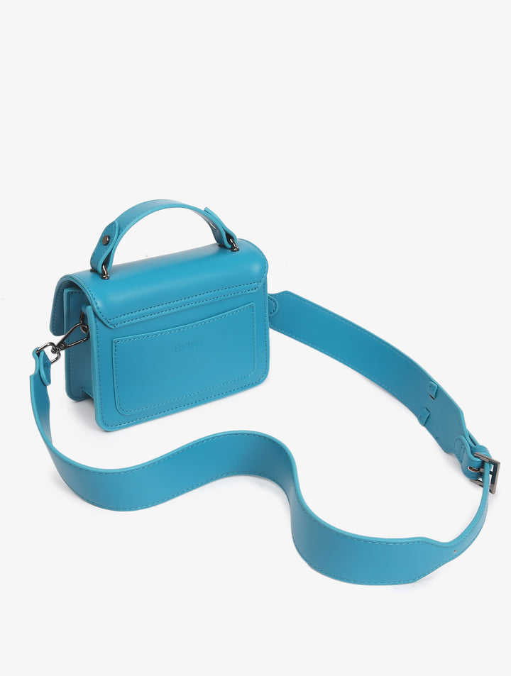 HVISK RENEI SOFT STRUCTURE Crossbody 476 Teal Blue