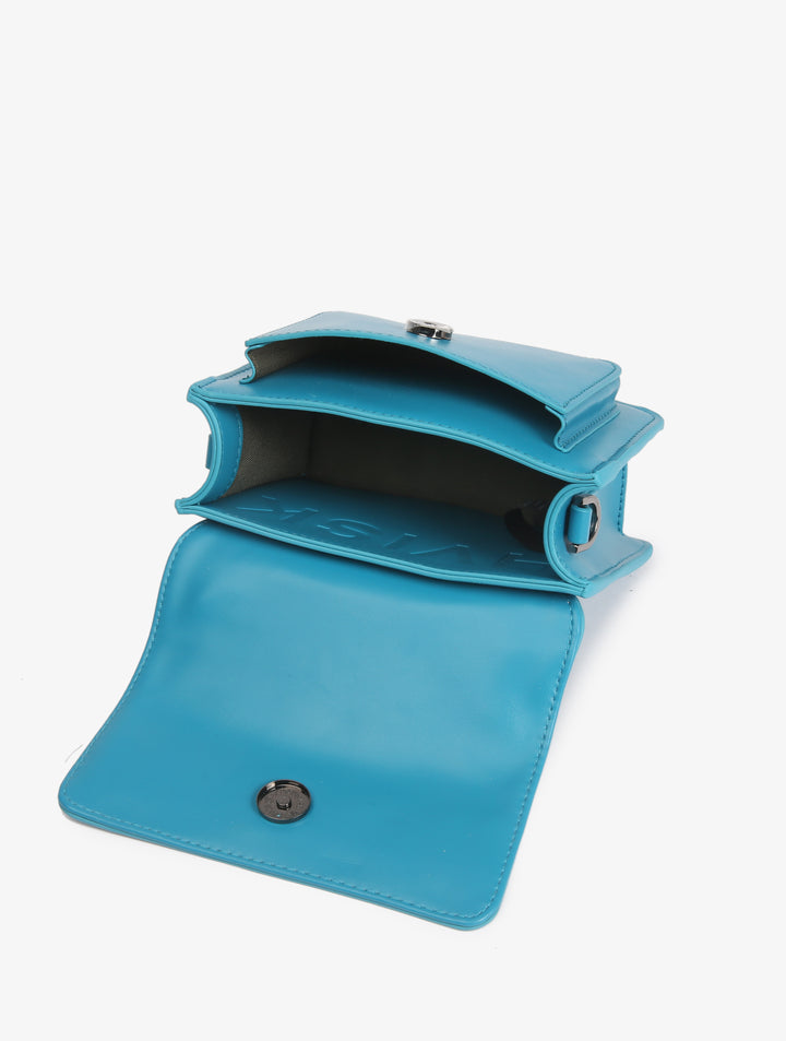 HVISK RENEI SOFT STRUCTURE Crossbody 476 Teal Blue