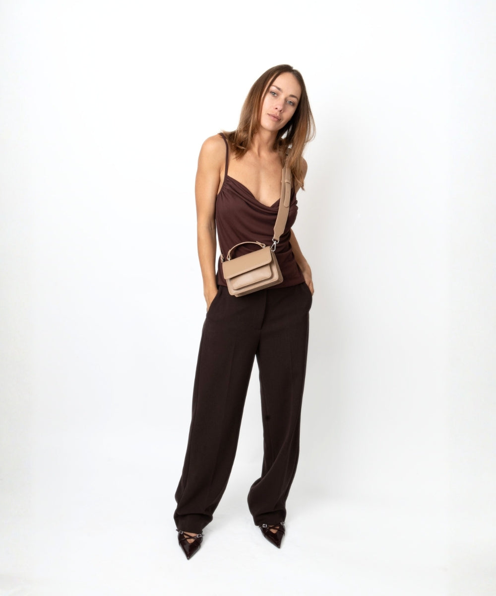 HVISK RENEI SOFT STRUCTURE Crossbody 484 Sand Dune