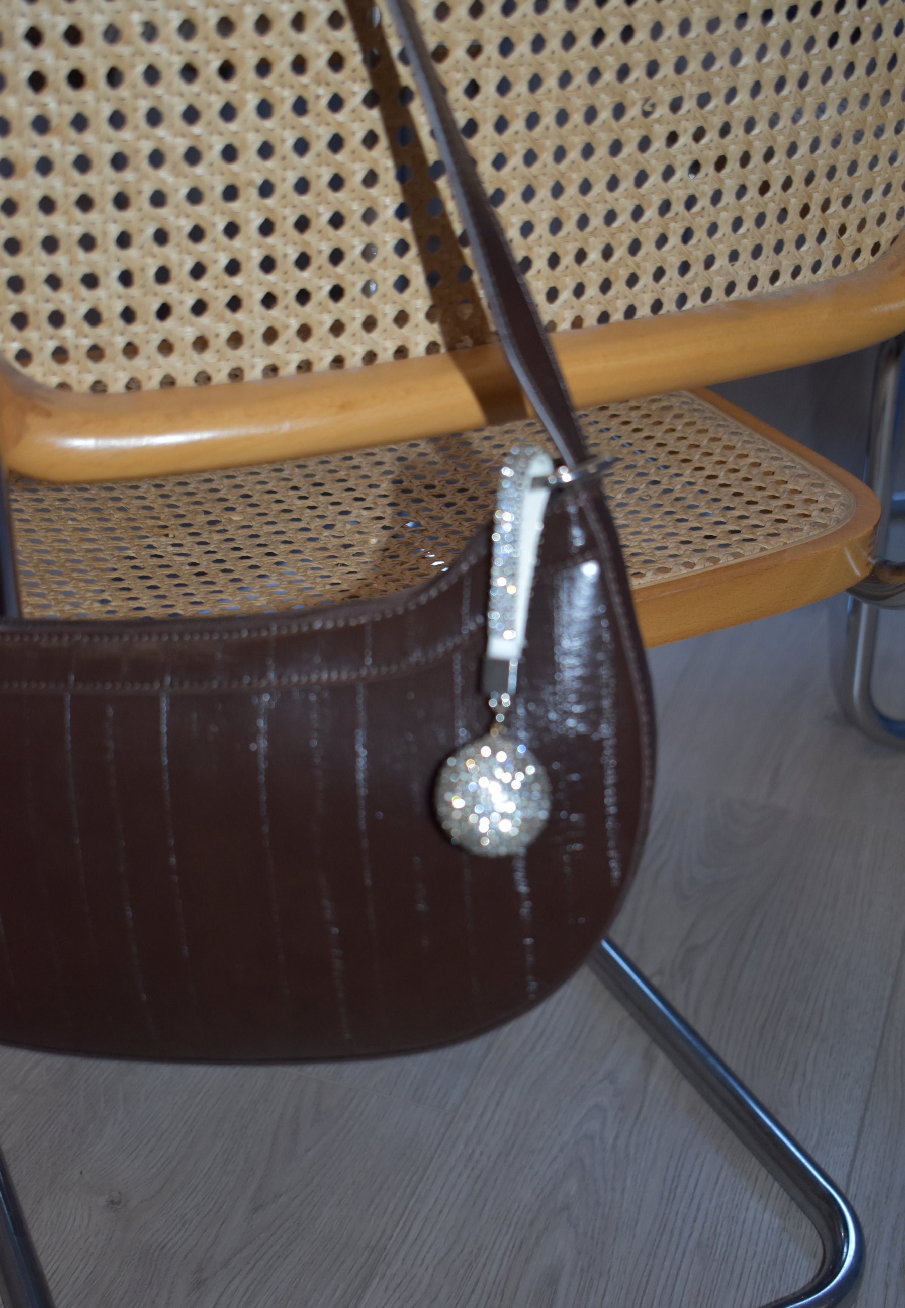 HVISK RHINESTONE DISCO BALL CHARM Charm 488 Clear Silver