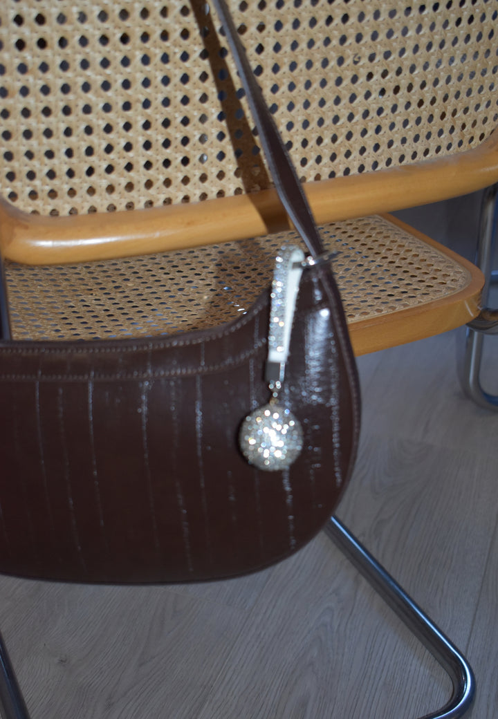 HVISK RHINESTONE DISCO BALL CHARM Charm 488 Clear Silver