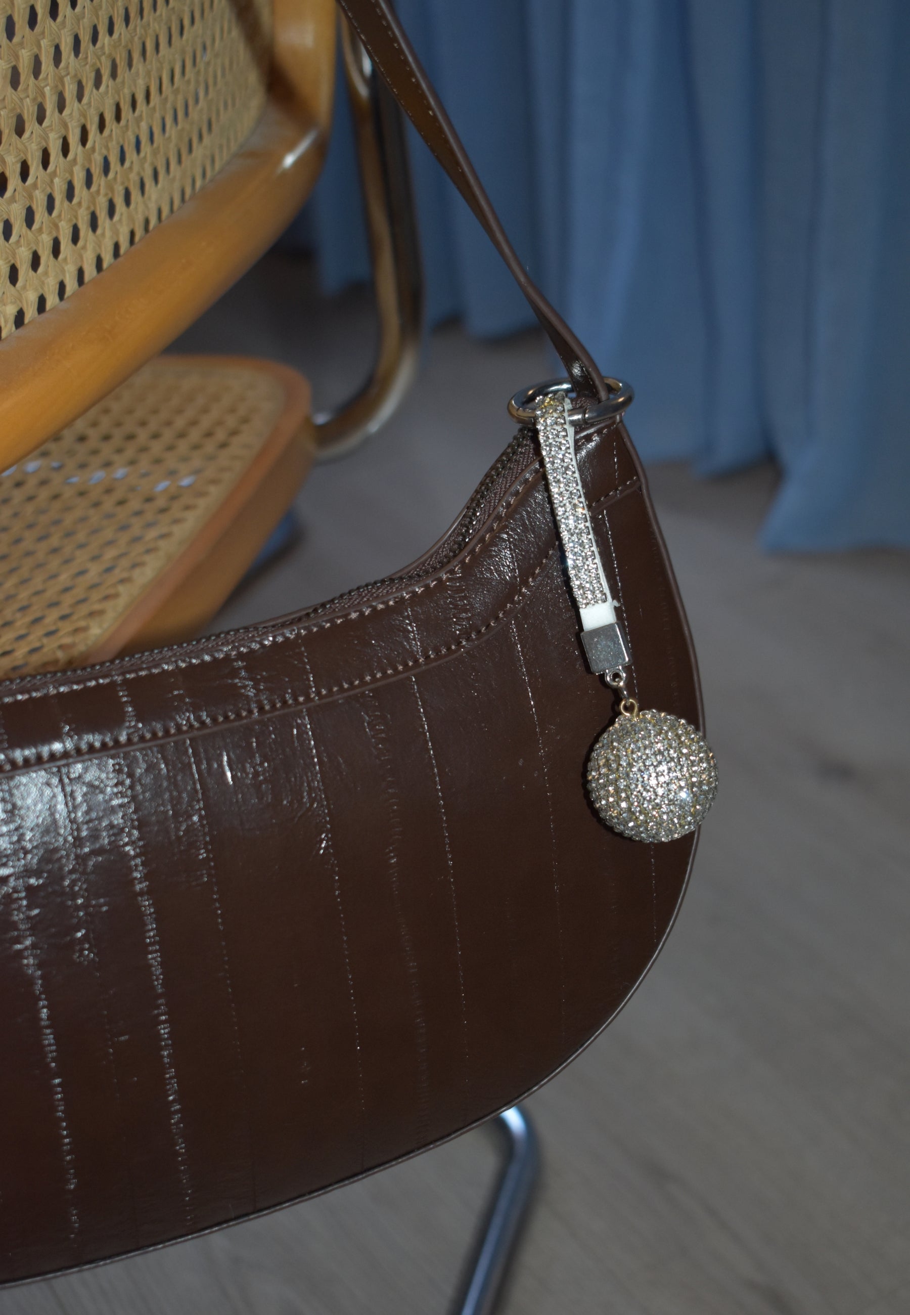 HVISK RHINESTONE DISCO BALL CHARM Charm 488 Clear Silver