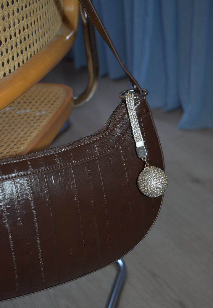 HVISK RHINESTONE DISCO BALL CHARM Charm 488 Clear Silver