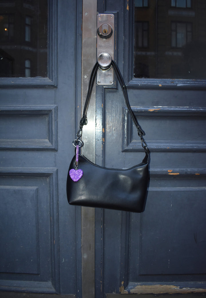 HVISK RHINESTONE HEART CHARM Charm 482 Eclectic Purple