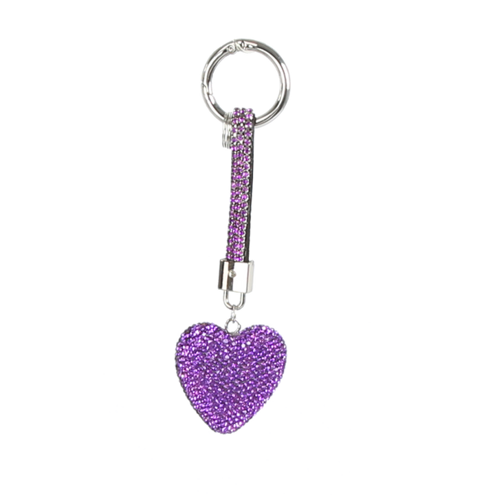 HVISK RHINESTONE HEART CHARM Charm 482 Eclectic Purple