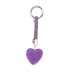 HVISK RHINESTONE HEART CHARM Charm 482 Eclectic Purple