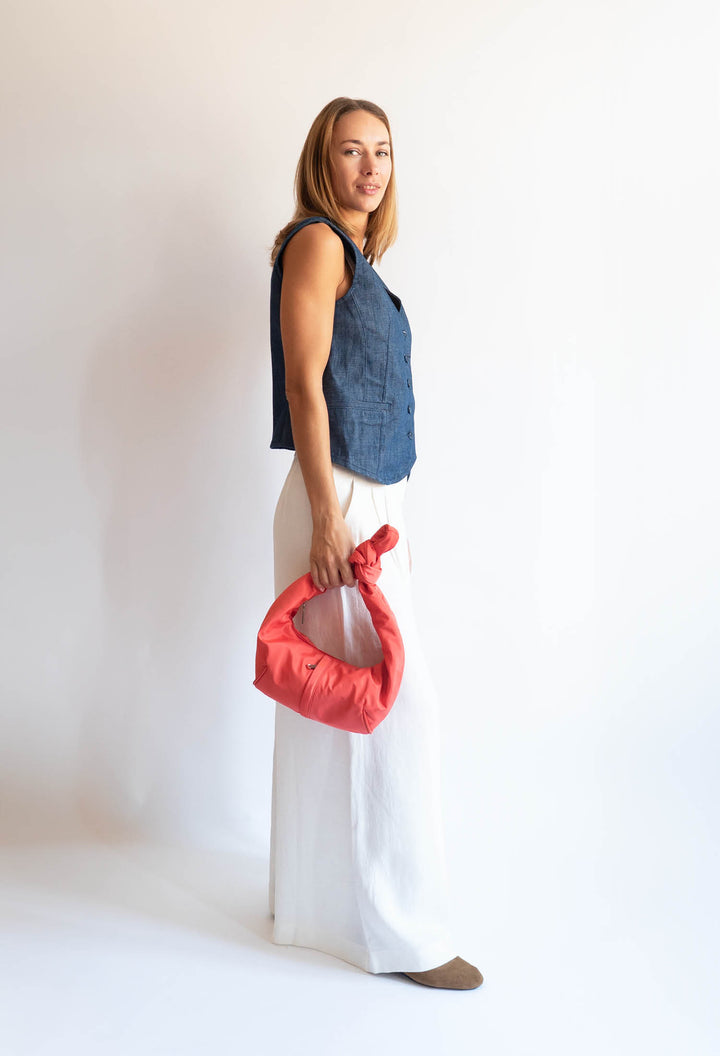 HVISK RUSH MATTE TWILL Tote Bag 465 Red Coral
