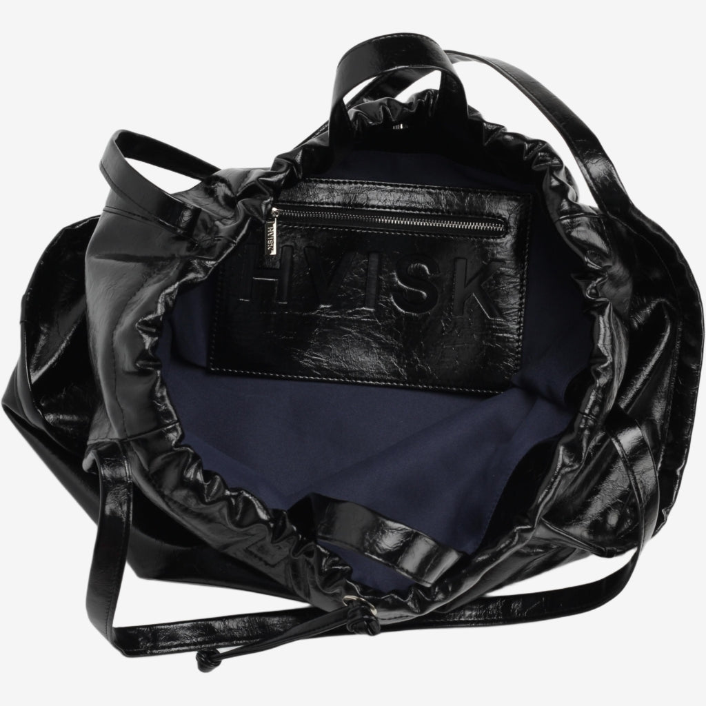 HVISK SAGE LACQUER Shopper 009 Black
