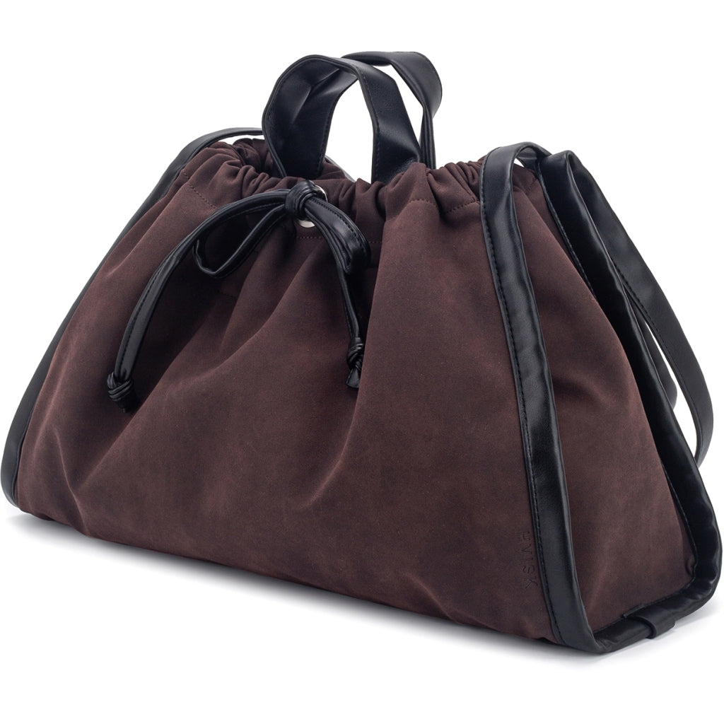 HVISK SAGE MEDIUM BRUSH STRUCTURE MIX Tote Bag 514 Umber Brown / Black