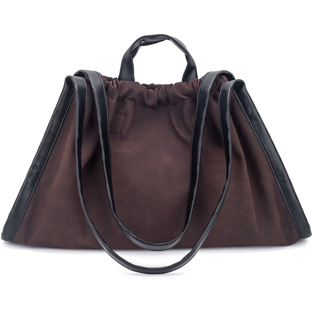 HVISK SAGE MEDIUM BRUSH STRUCTURE MIX Tote Bag 514 Umber Brown / Black