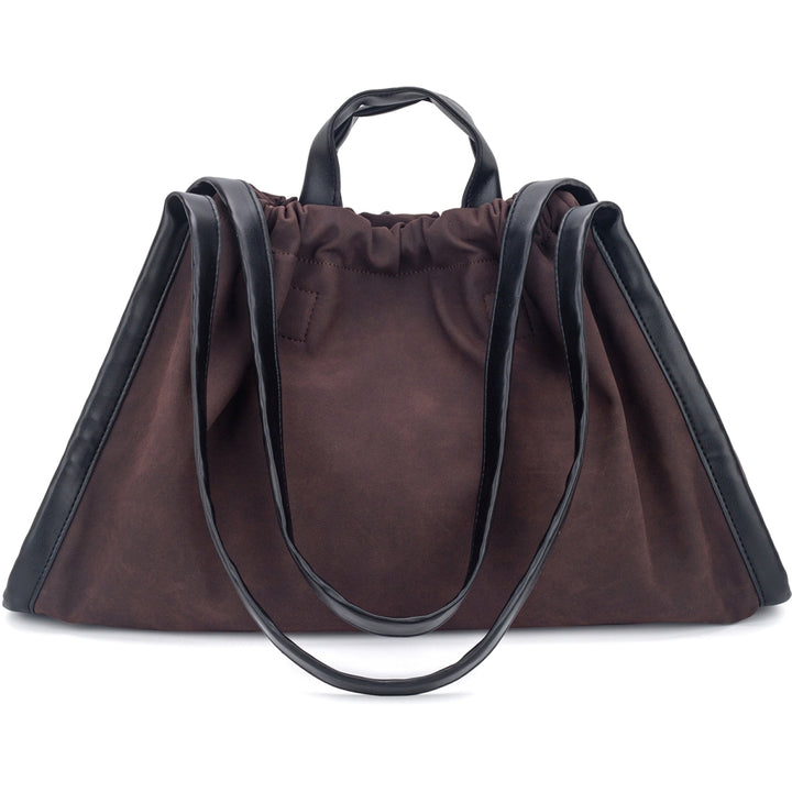 HVISK SAGE MEDIUM BRUSH STRUCTURE MIX Tote Bag 514 Umber Brown / Black