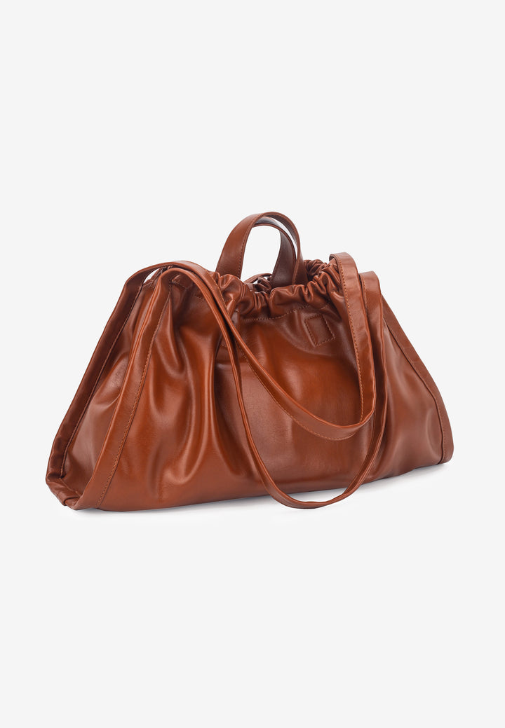 HVISK SAGE MEDIUM GLOSSY STRUCTURE Tote Bag 499 Brown Amber