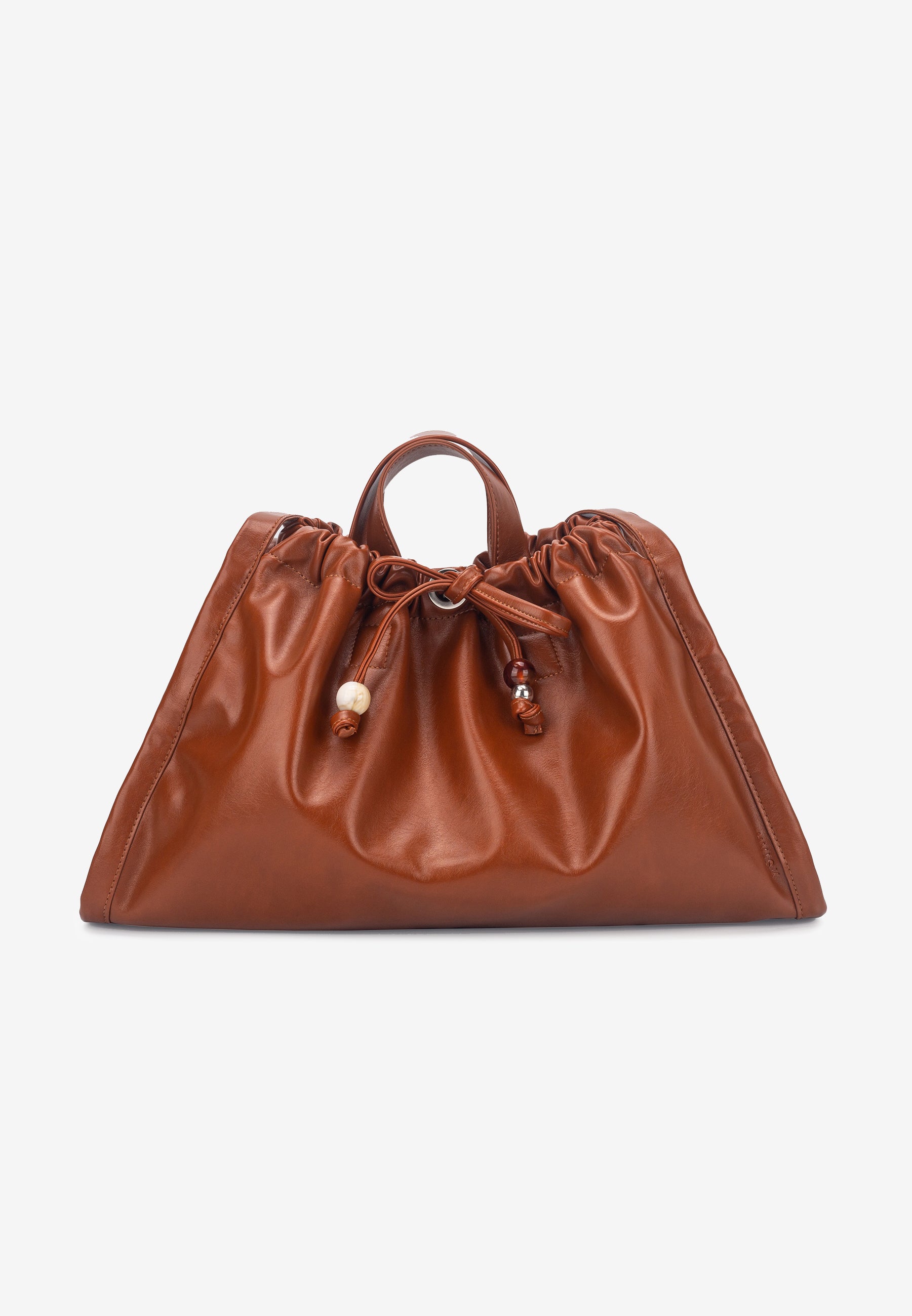 HVISK SAGE MEDIUM GLOSSY STRUCTURE Tote Bag 499 Brown Amber