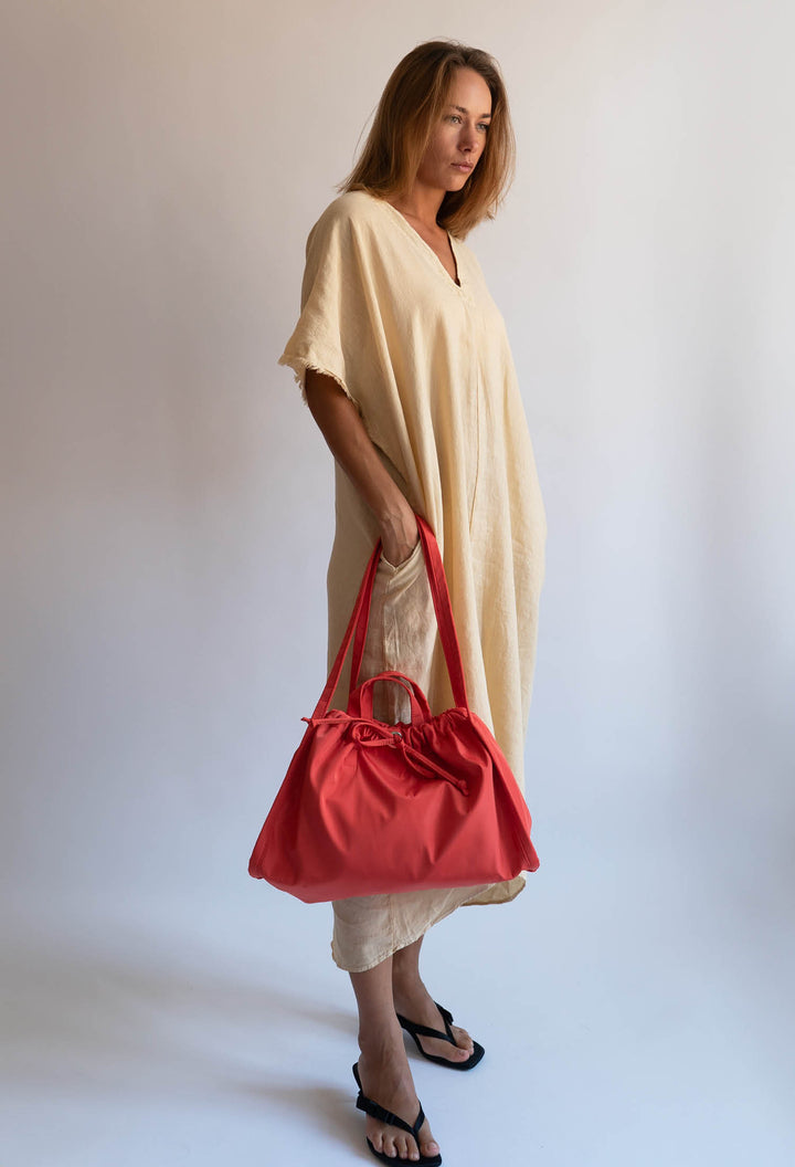 HVISK SAGE MEDIUM MATTE TWILL Tote Bag 465 Red Coral