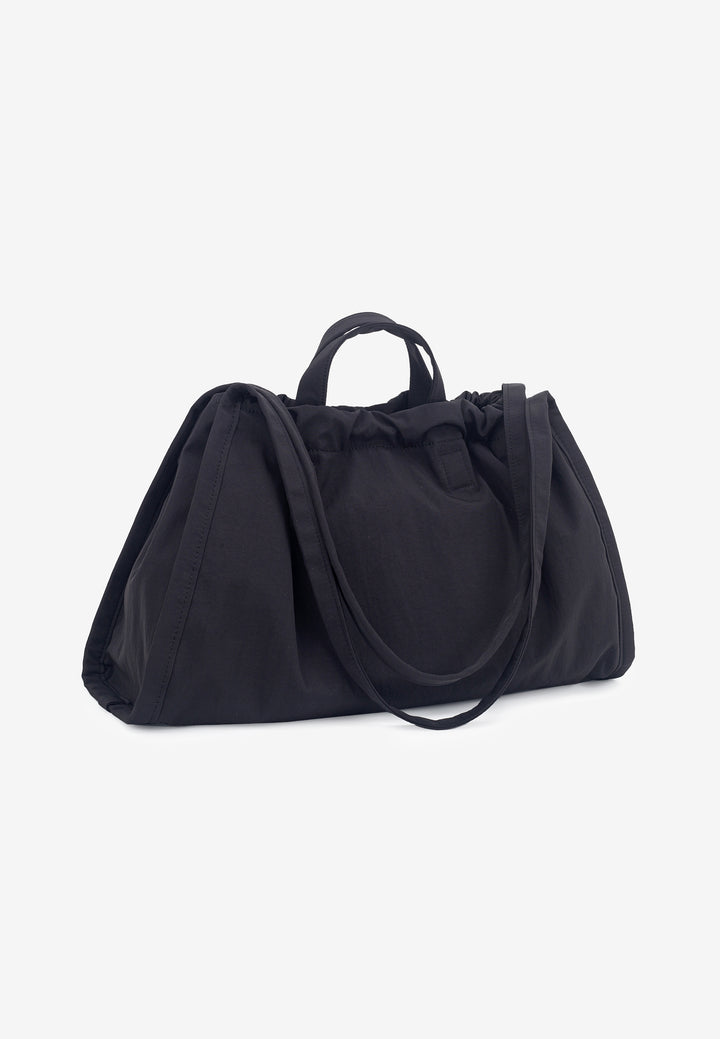 HVISK SAGE MEDIUM TEXTURED TWILL Handle Bag 009 Black