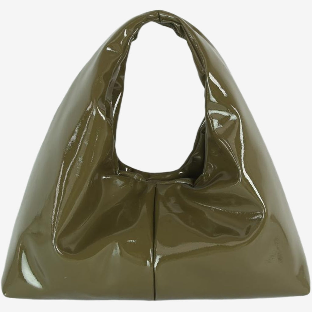 HVISK SARAH LACQUER Shoulder Bag 086 Olive