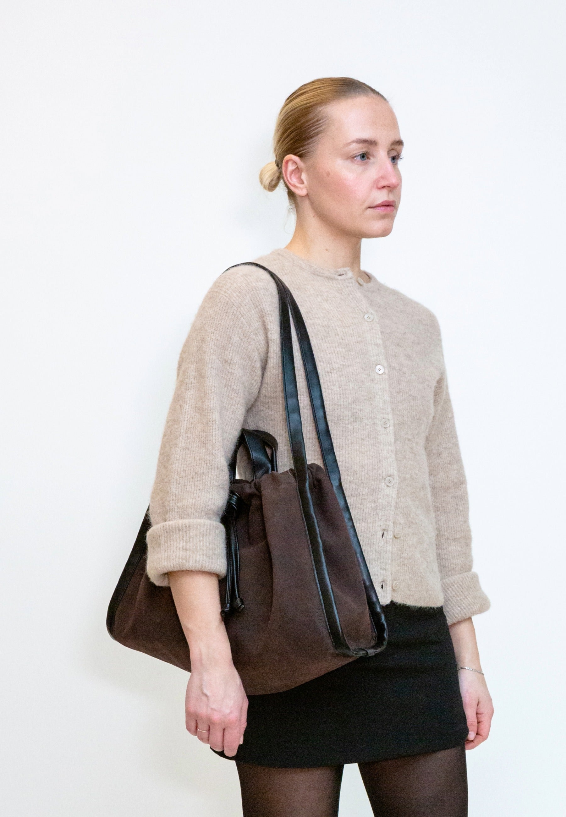 HVISK Sage Brush Mix Shopper 514 Umber Brown / Black