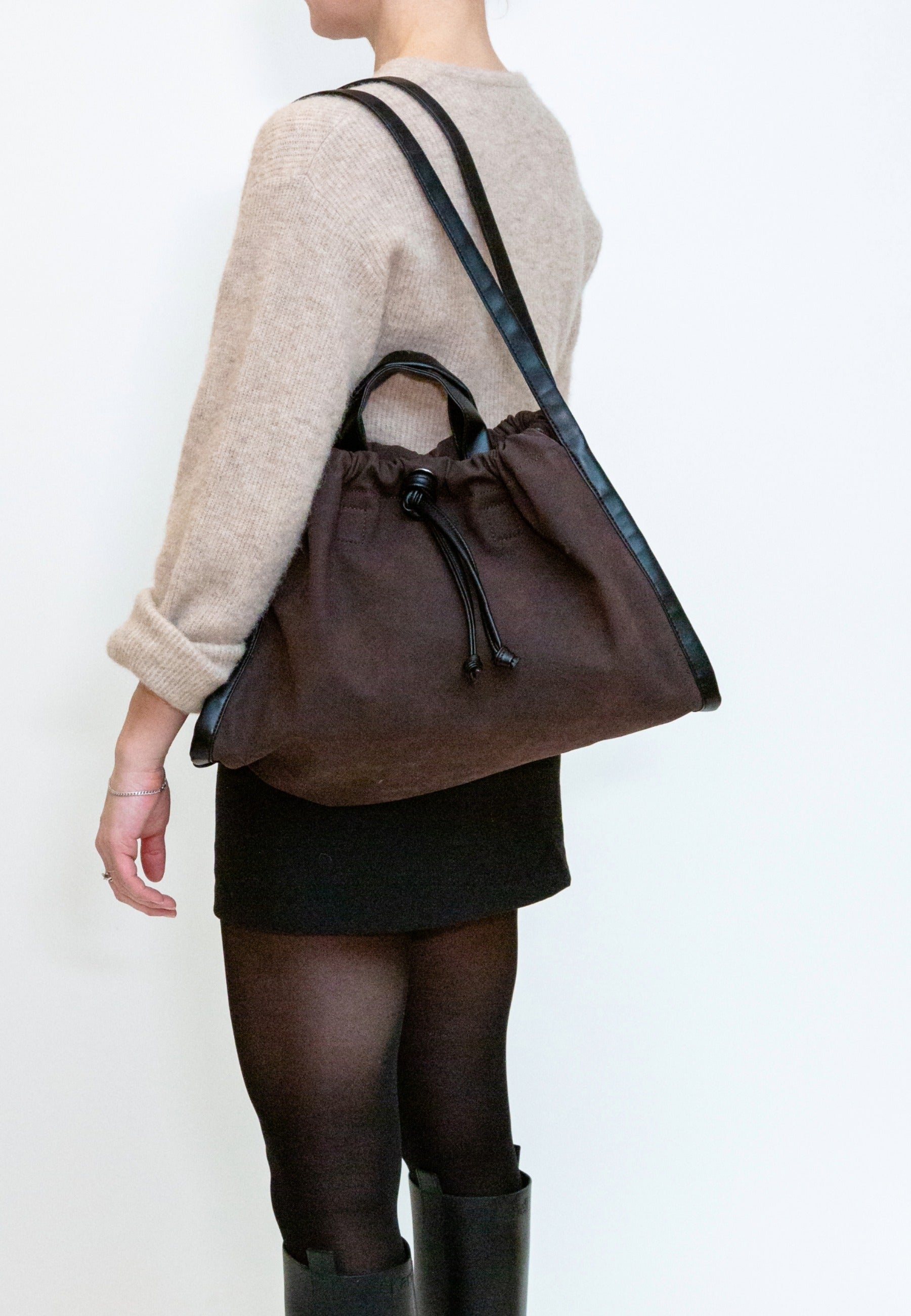 HVISK Sage Brush Mix Shopper 514 Umber Brown / Black