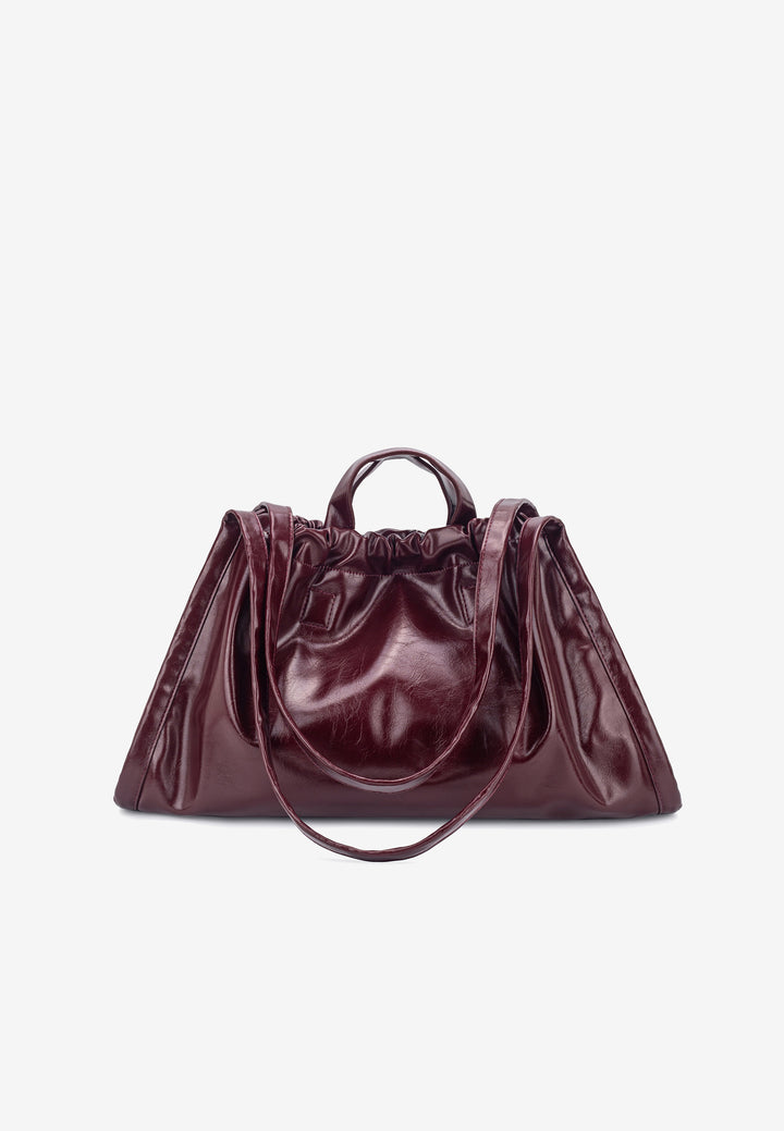 HVISK Sage Raw Shopper 508 Deep Burgundy