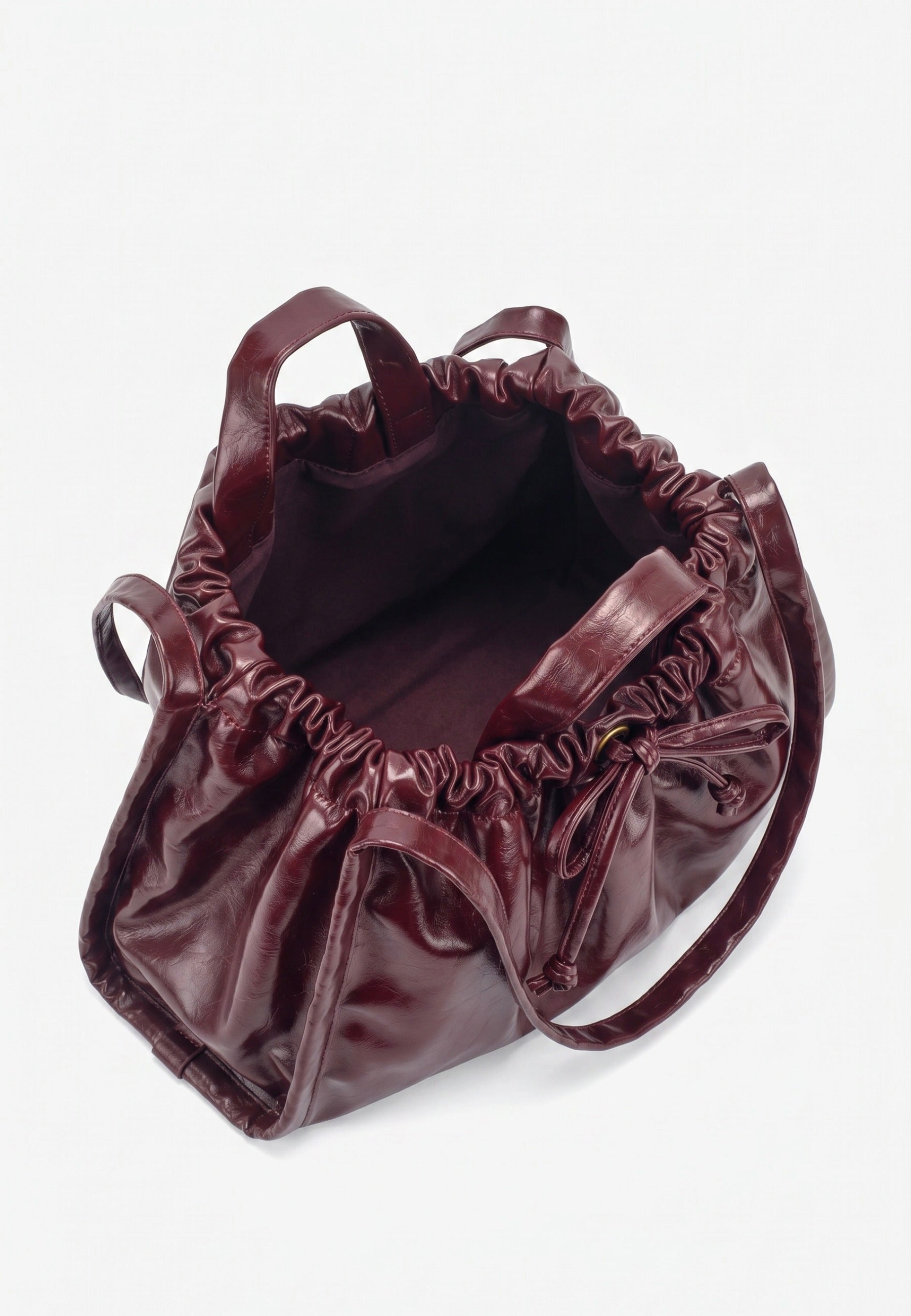 HVISK Sage Raw Shopper 508 Deep Burgundy