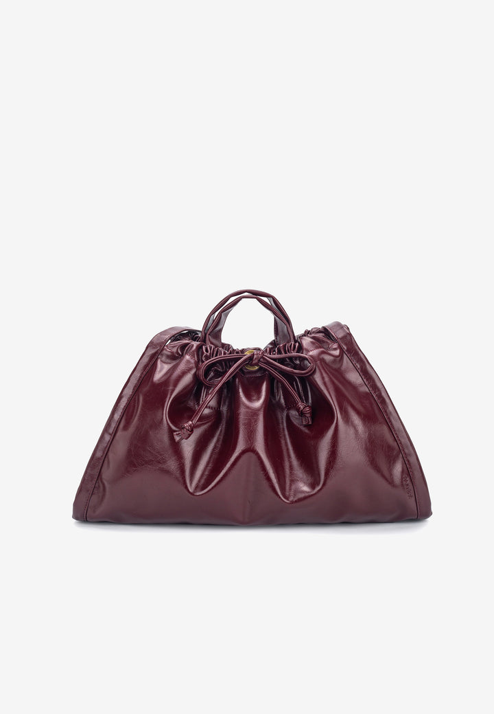 HVISK Sage Raw Shopper 508 Deep Burgundy