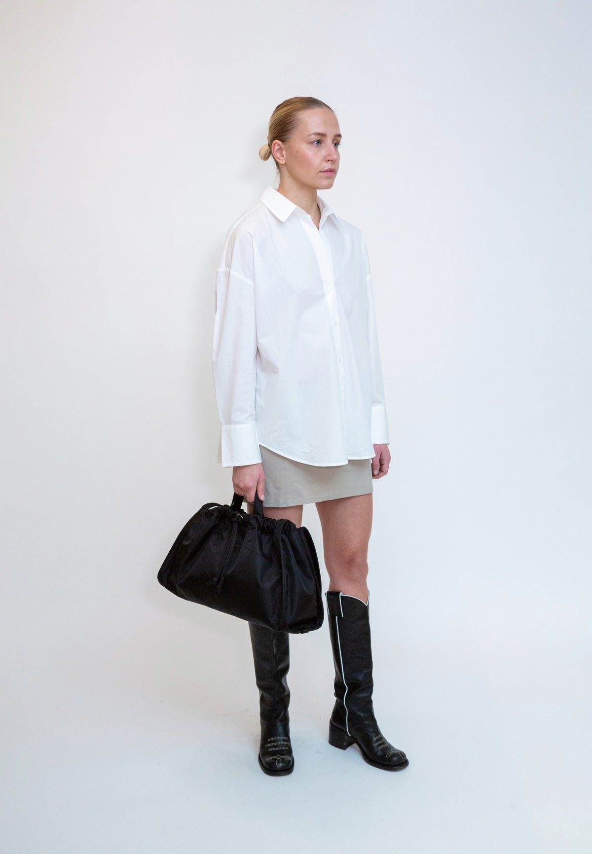 HVISK SAGE TWILL Shopper 009 Black