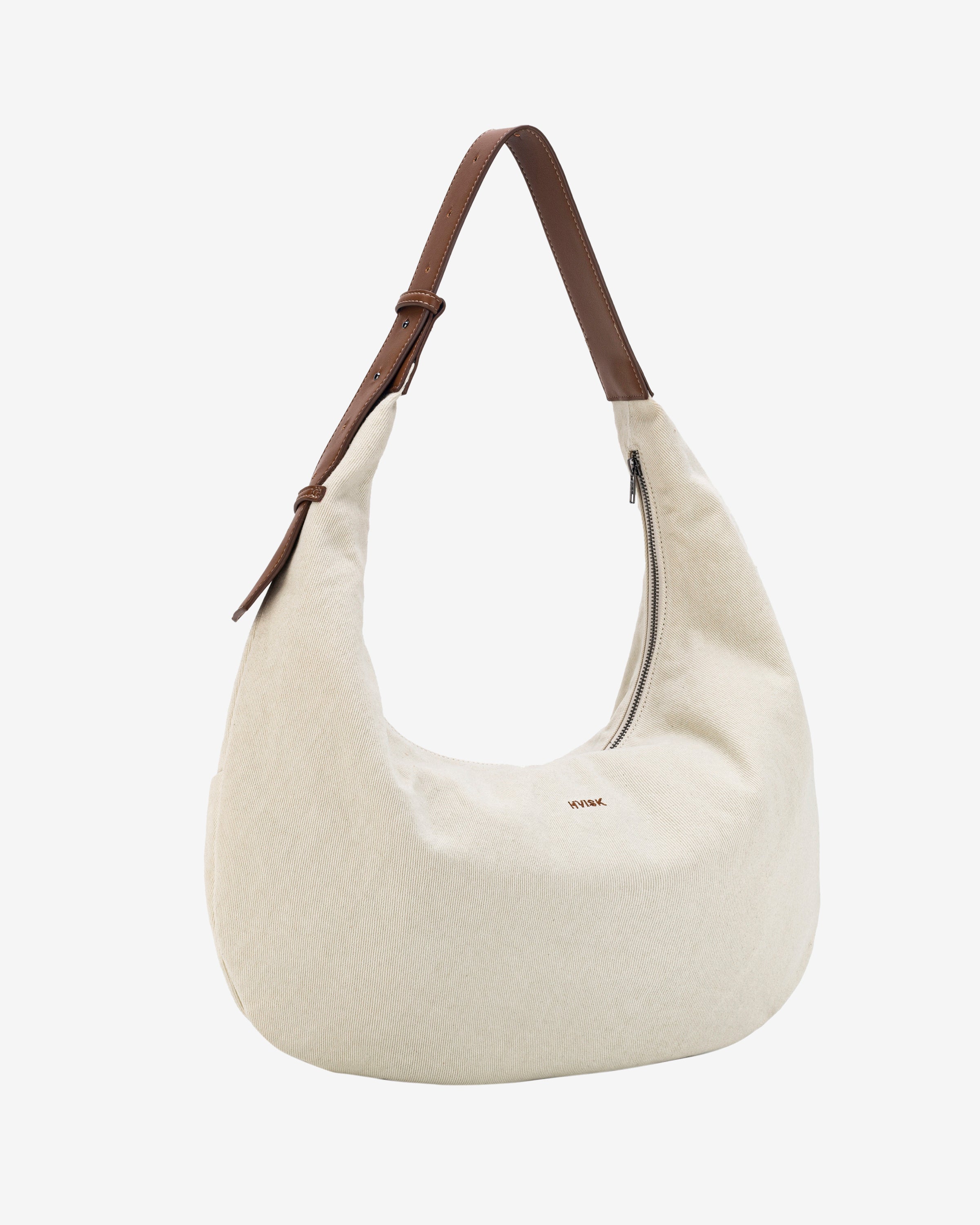 HVISK TERRA DENIM Tote Bag 462 Pale Flax