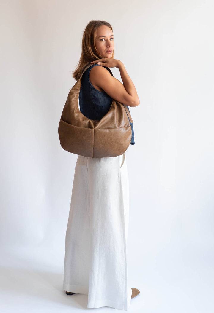 HVISK TERRA SOFT STRUCTURE Tote Bag 467 Brown Umber