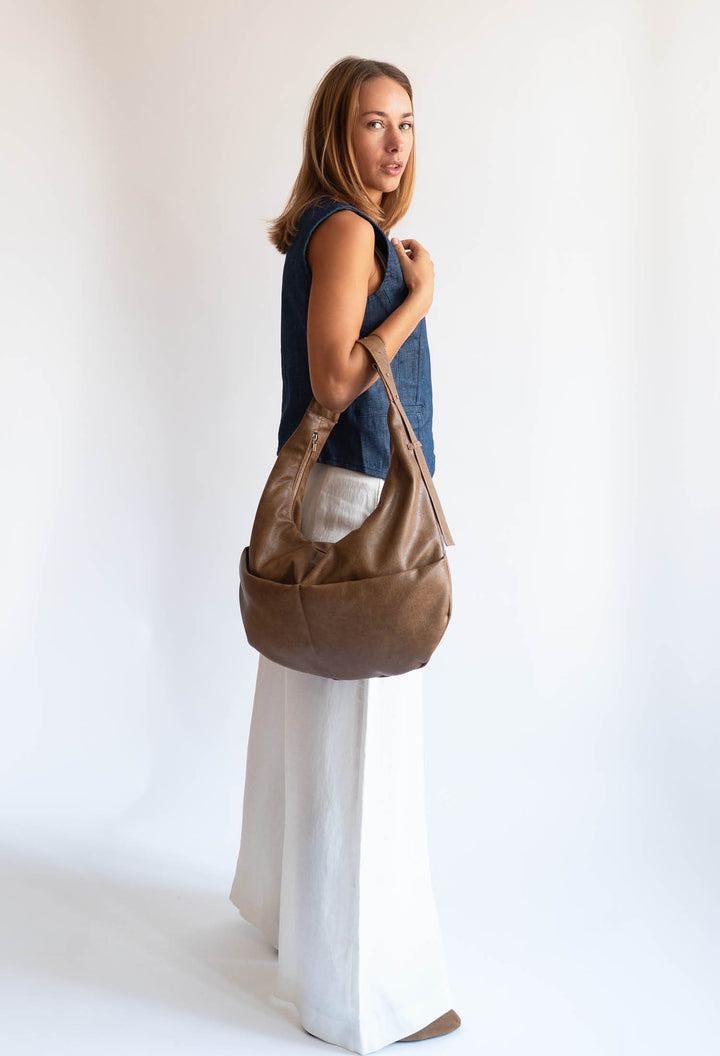 HVISK TERRA SOFT STRUCTURE Tote Bag 467 Brown Umber