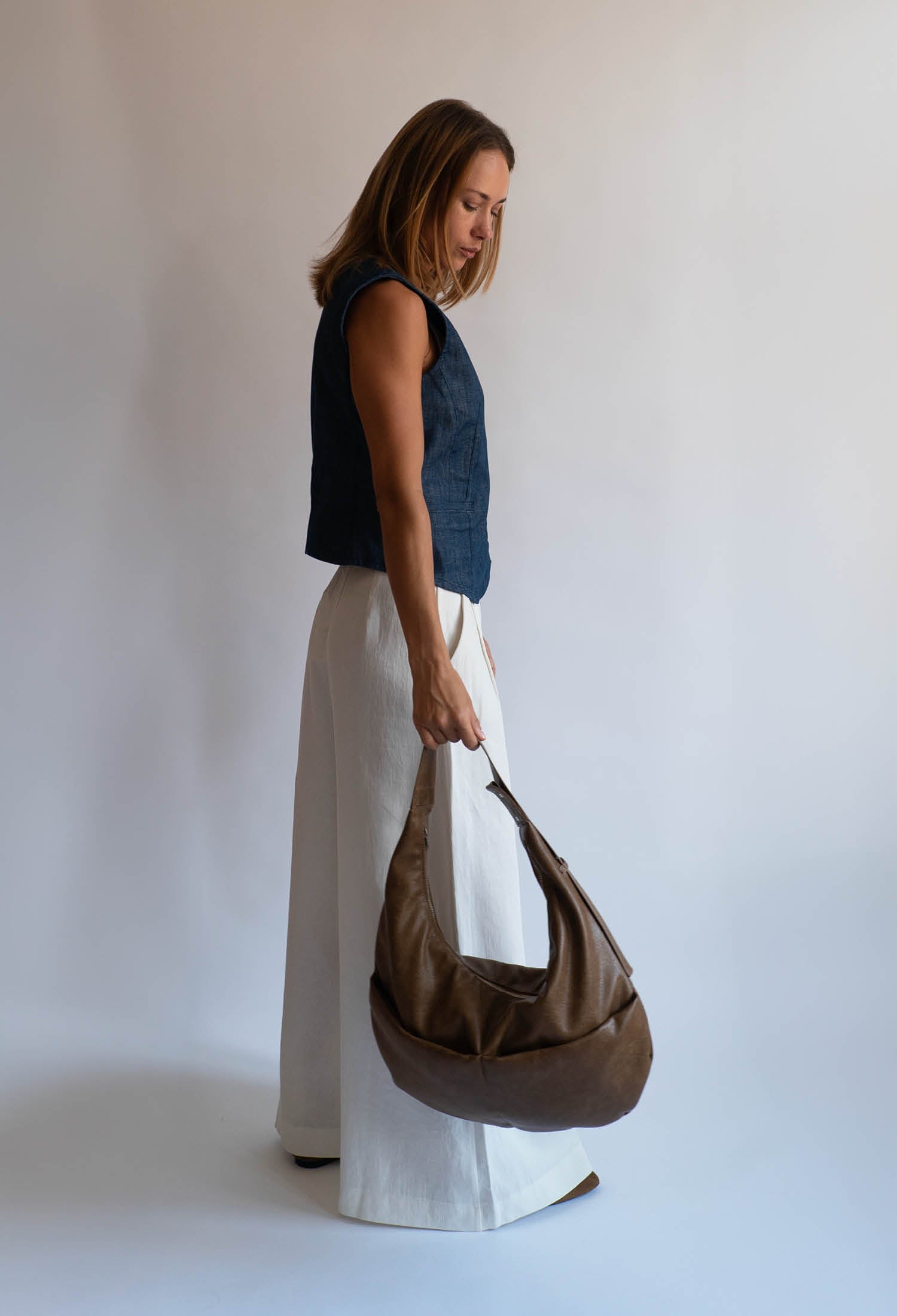 HVISK TERRA SOFT STRUCTURE Tote Bag 467 Brown Umber