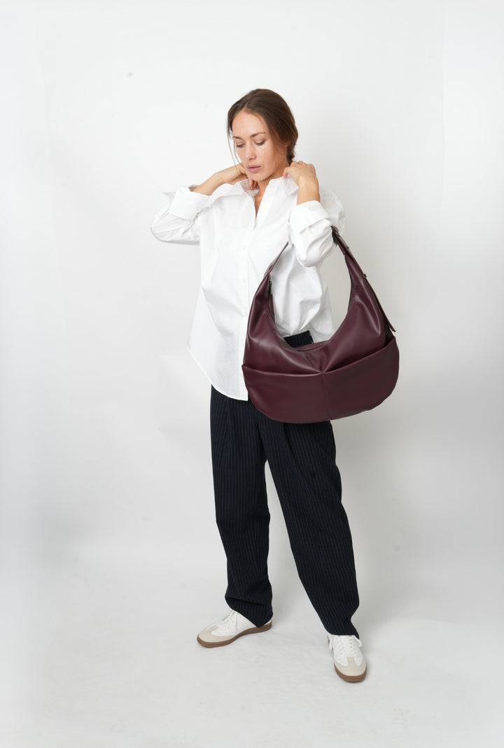 HVISK TERRA SOFT STRUCTURE Tote Bag 475 Midnight Plum