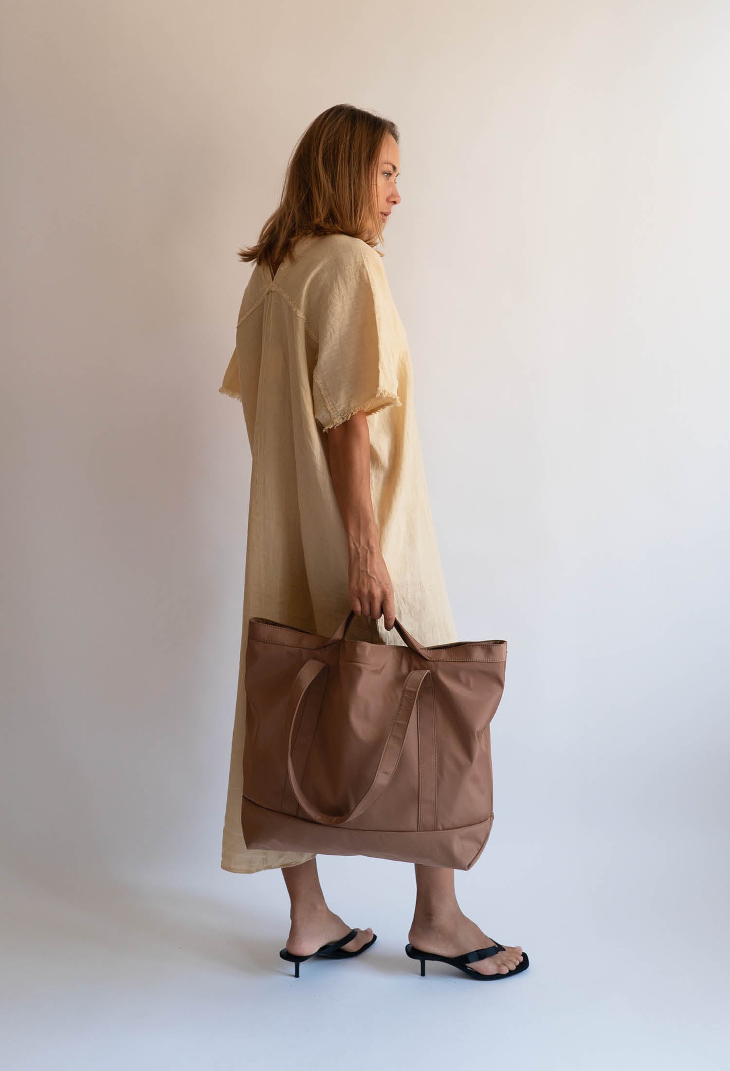 HVISK TOTE MATTE TWILL Shopper 468 Light Brown
