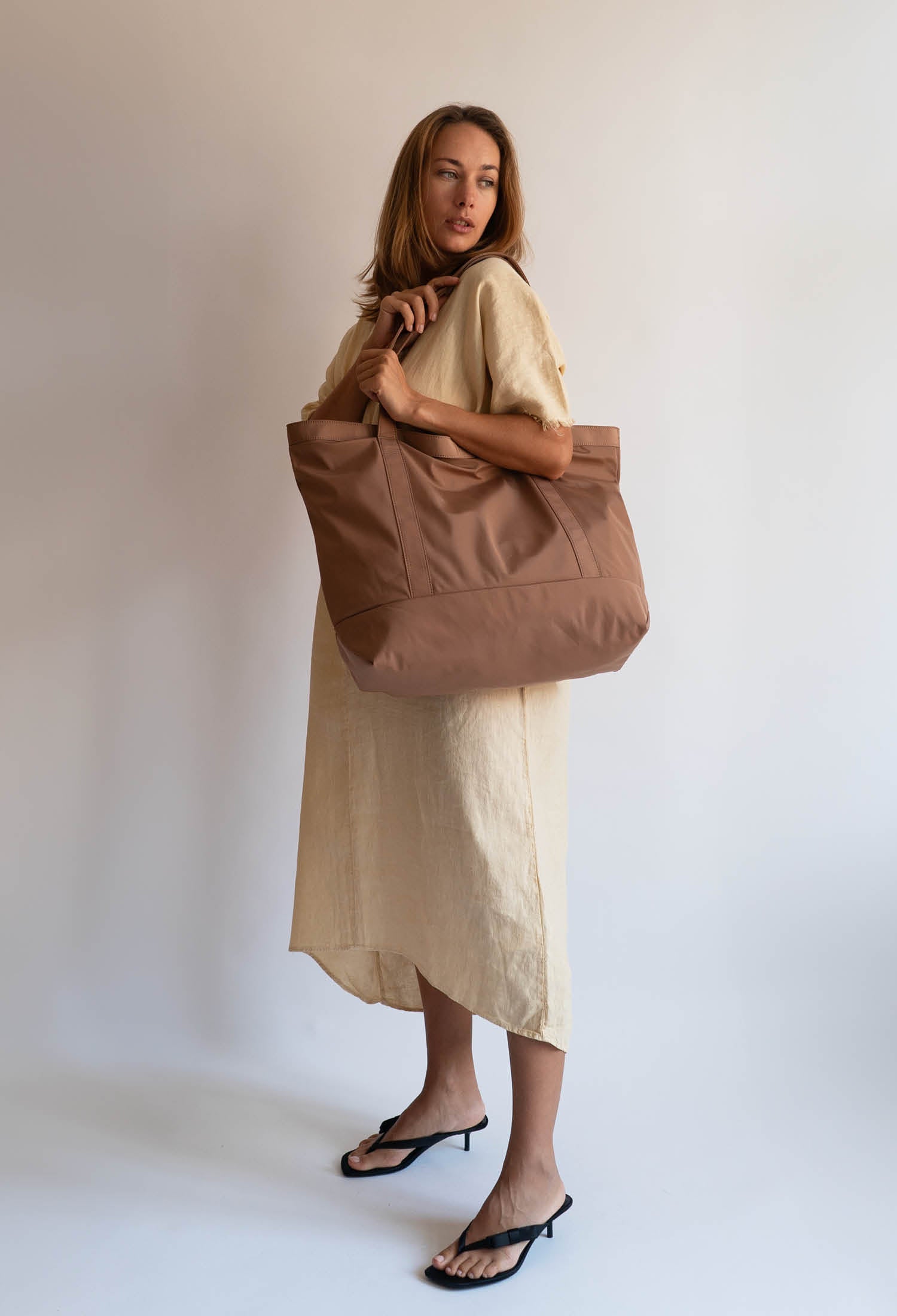 HVISK TOTE MATTE TWILL Shopper 468 Light Brown
