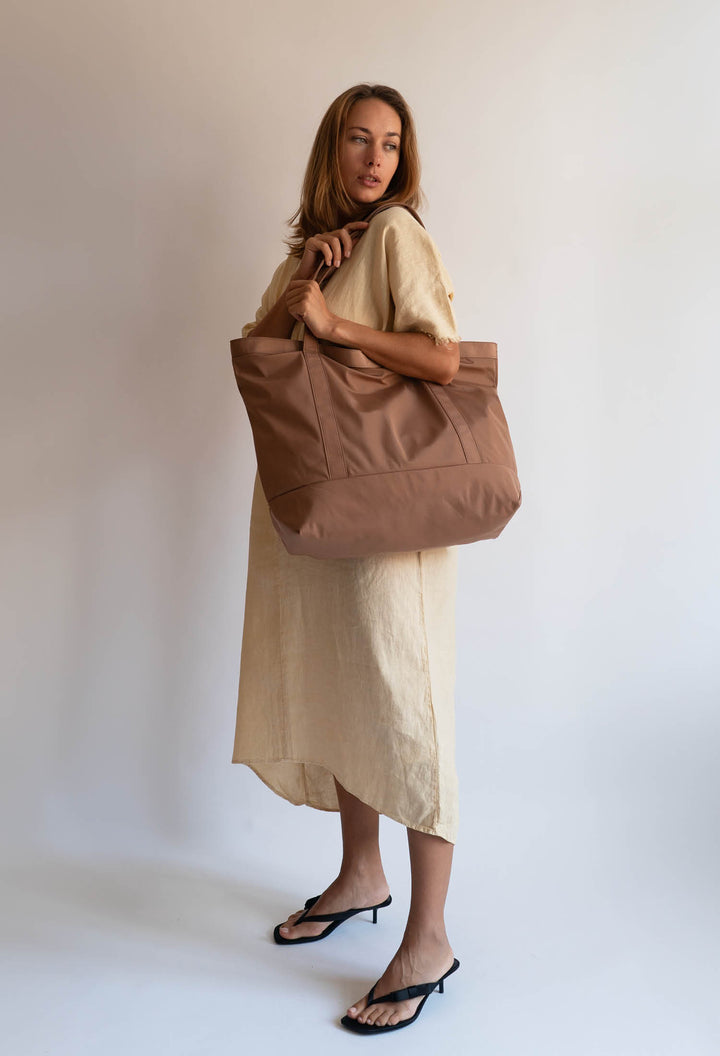HVISK TOTE MATTE TWILL Shopper 468 Light Brown