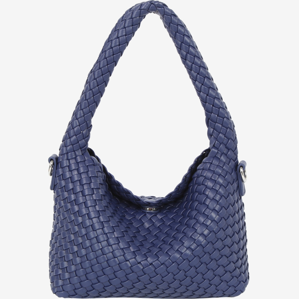 HVISK TWIST BRAIDED Shoulder Bag 0004 NAVY BLUE