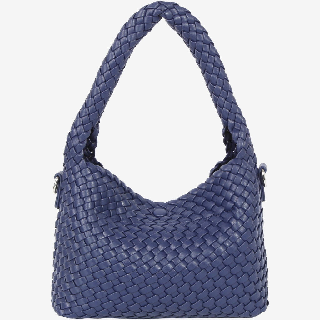 HVISK TWIST BRAIDED Shoulder Bag 0004 NAVY BLUE