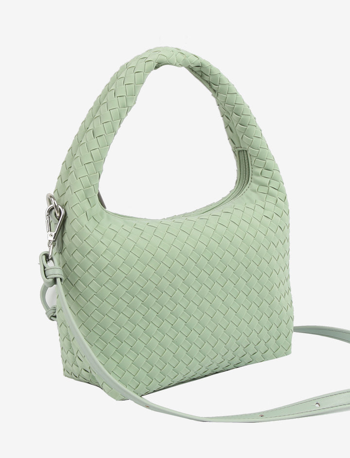 HVISK TWIST BRAIDED NEOPRENE Crossbody 502 Aquatic Blue