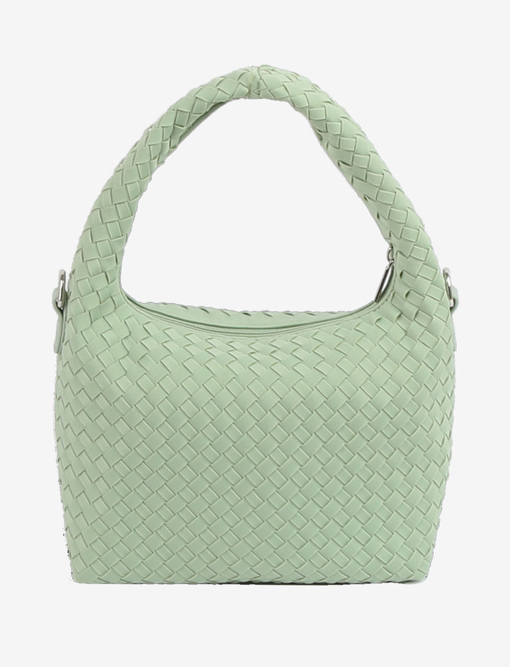 HVISK TWIST BRAIDED NEOPRENE Crossbody 502 Aquatic Blue