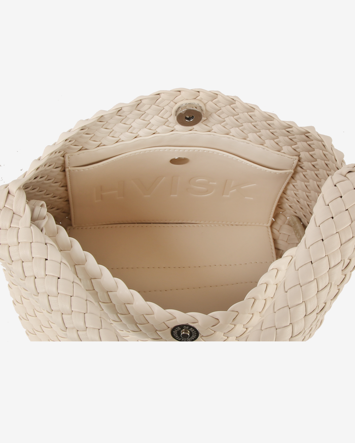 HVISK TWIST BRAIDED SOFT STRUCTURE Crossbody 464 White Sand