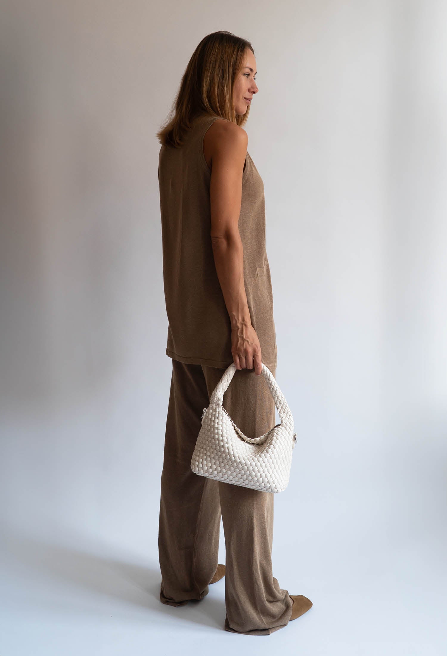 HVISK TWIST BRAIDED SOFT STRUCTURE Crossbody 464 White Sand
